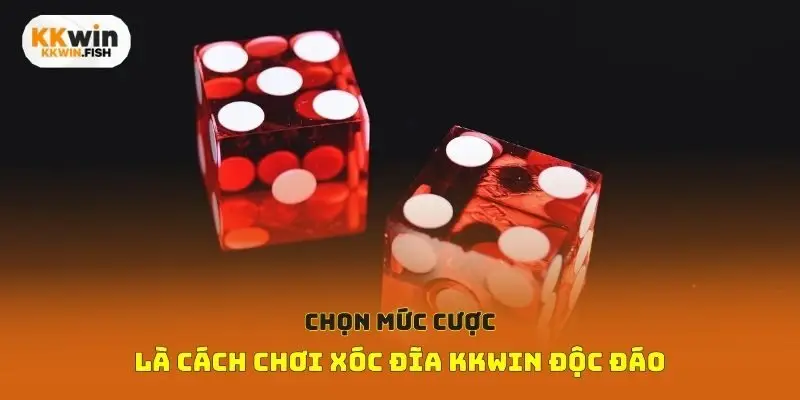 Chọn mức cược là cách chơi xóc đĩa Kkwin độc đáo